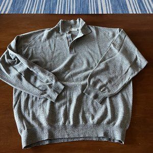 Grey Jhane Barnes XL Wool and Nylon Polo Sweater.